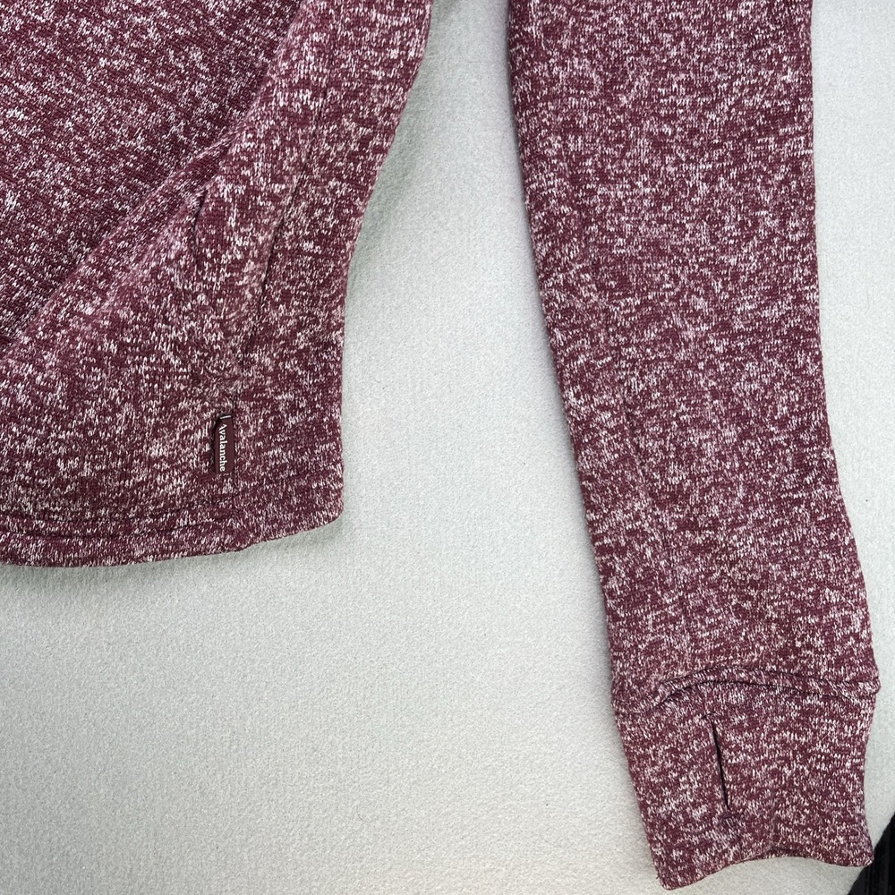 Avalanche Women's Knit 1/4 Zip Sweater Mock Neck Warm Pockets Size Large - Picture 7 of 16